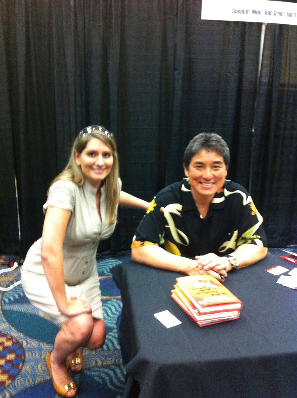 Julie Wohlberg with Guy Kawasaki at SheCon New Media Expo, 2011