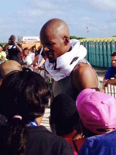 Ray Allen at the Live Ultimate Run